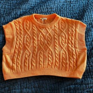 Cable knit crop top size large